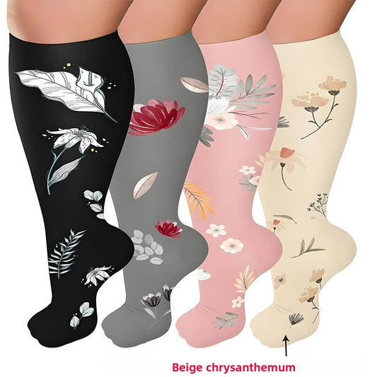 Thickened and oversized compression stockings