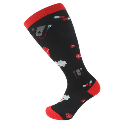 Thickened and oversized compression stockings