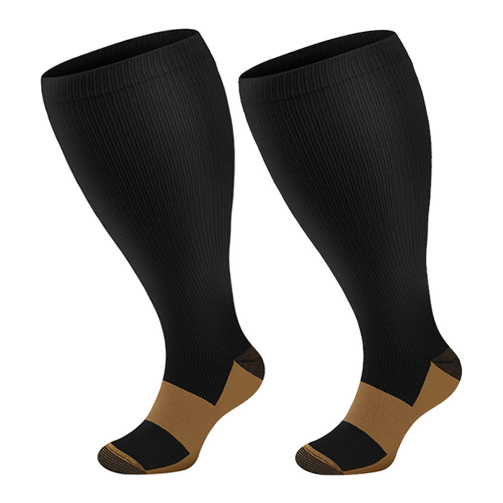 Thickened and oversized compression stockings