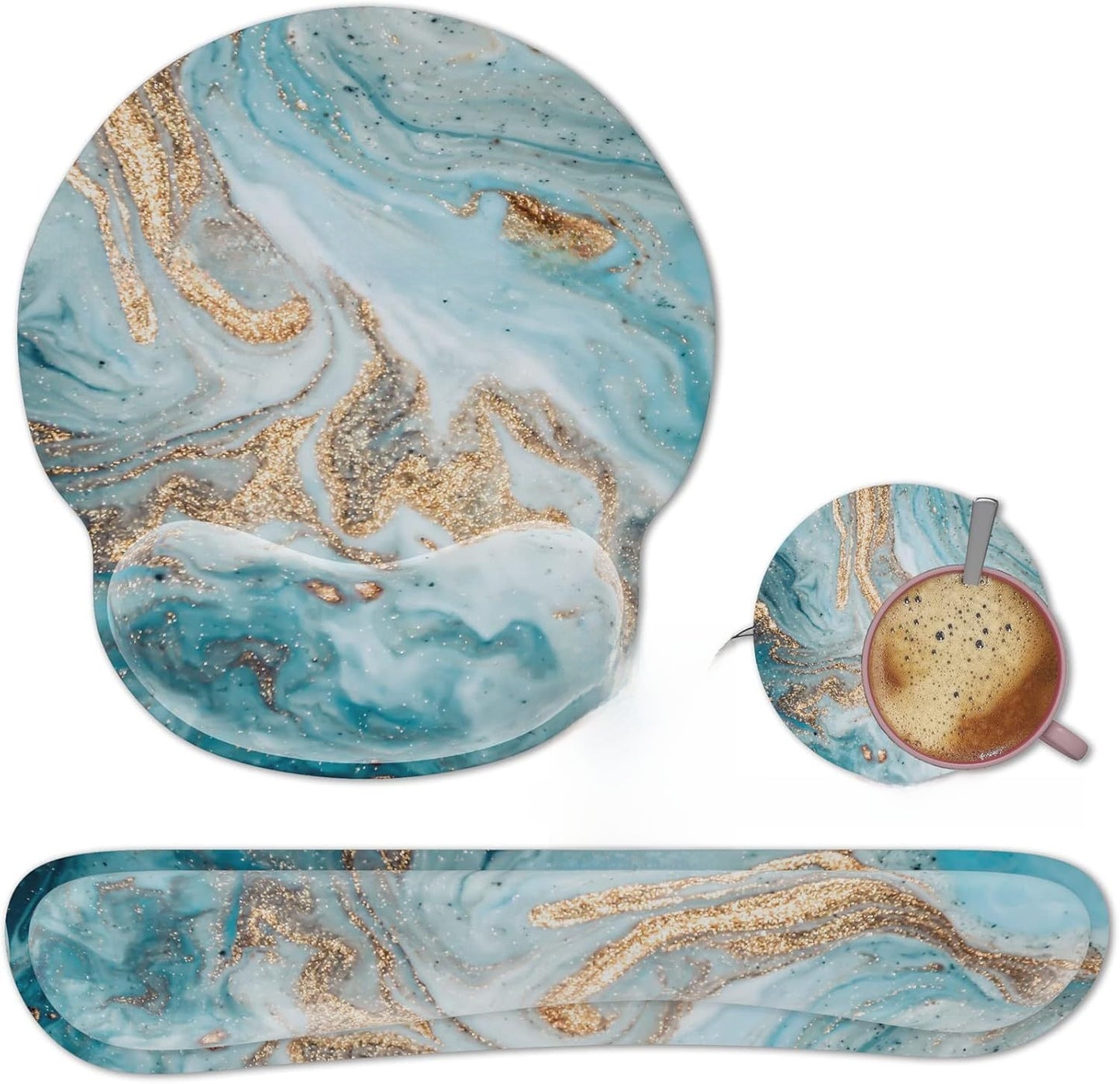 Thickened anti-slip memory foam mouse pad
