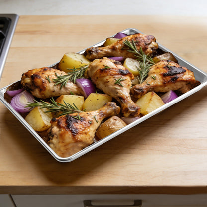 Thickened baking pan