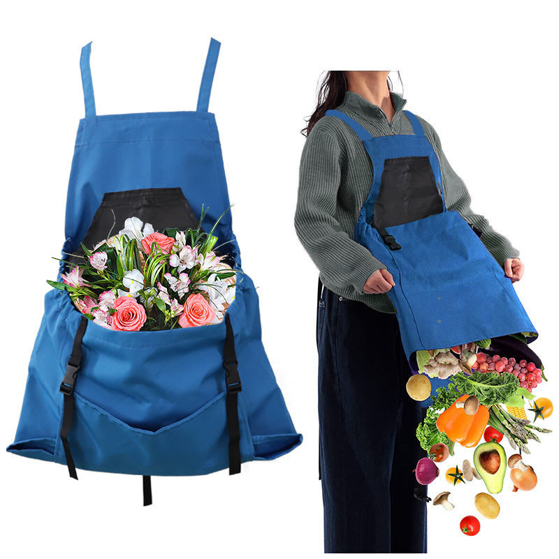 Thickened Canvas Work Apron with Large Pockets
