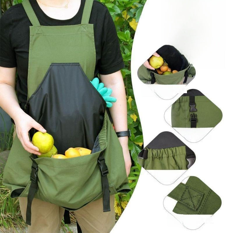 Thickened Canvas Work Apron with Large Pockets