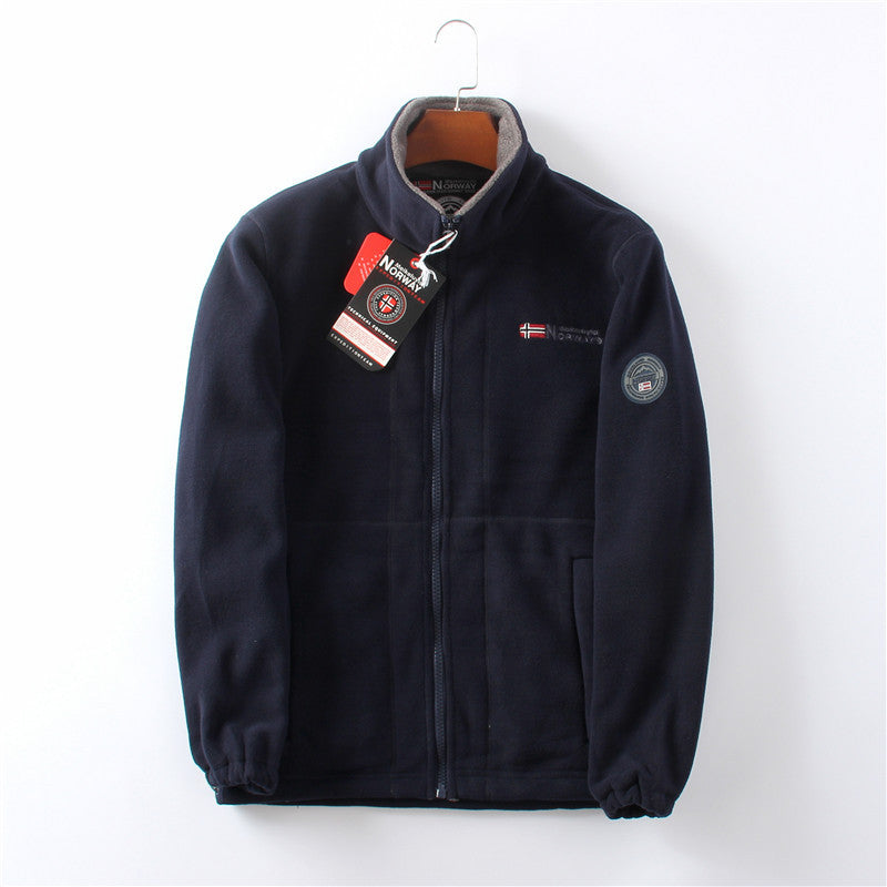 Thickened double-sided fleece coat with added insulation