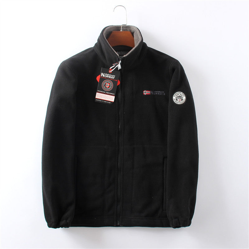 Thickened double-sided fleece coat with added insulation