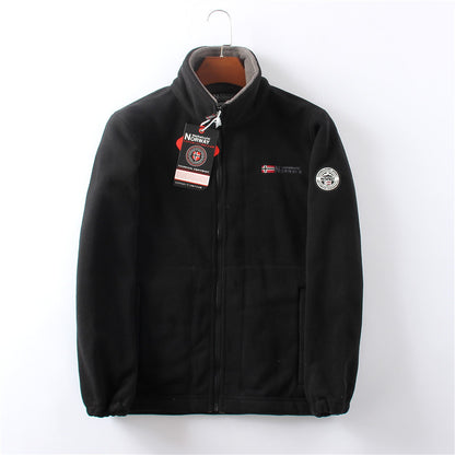 Thickened double-sided fleece coat with added insulation