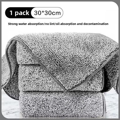 Thickened Edge-Locking Dishcloth