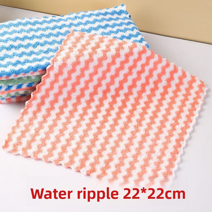 Thickened Edge-Locking Dishcloth