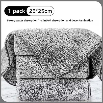 Thickened Edge-Locking Dishcloth