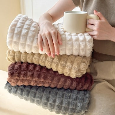 Thickened Flannel Plaid Blanket