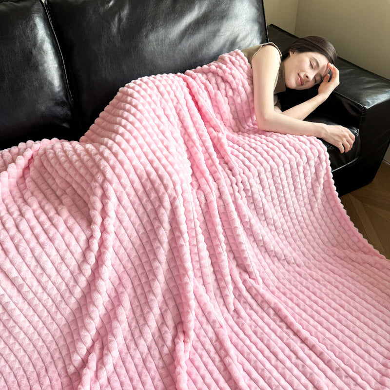 Thickened Flannel Plaid Blanket