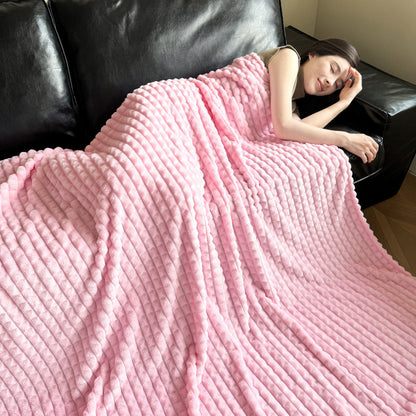 Thickened Flannel Plaid Blanket