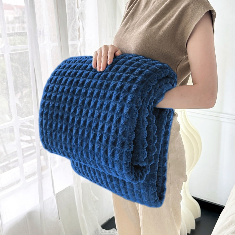 Thickened Flannel Plaid Blanket