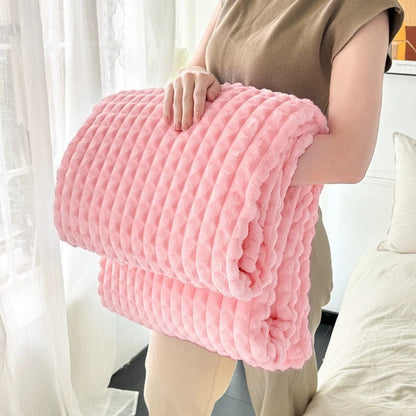 Thickened Flannel Plaid Blanket