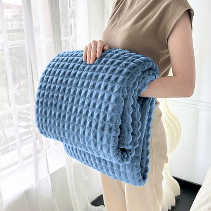 Thickened Flannel Plaid Blanket