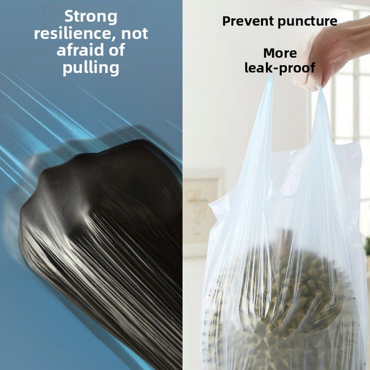 Thickened Flat Mouth Garbage Bags for Kitchen Household