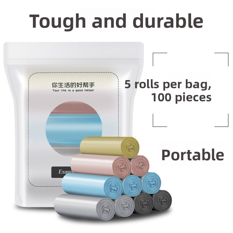 Thickened Flat Mouth Garbage Bags for Kitchen Household
