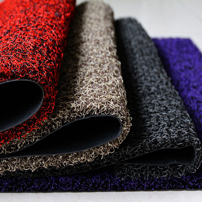 Thickened free-cut silk ring floor mat
