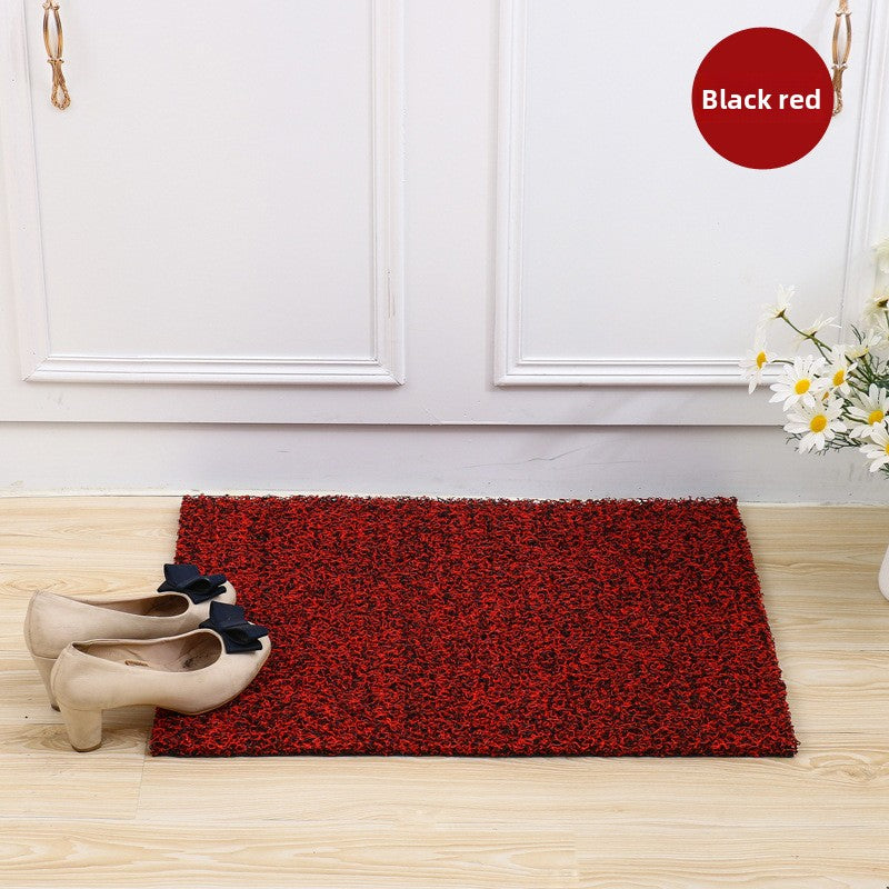 Thickened free-cut silk ring floor mat