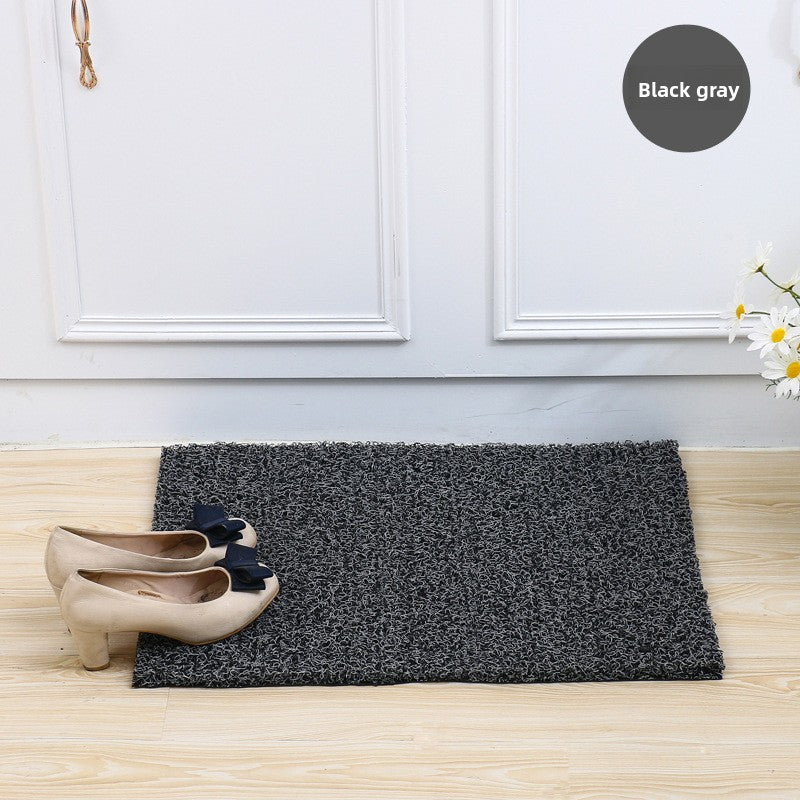Thickened free-cut silk ring floor mat