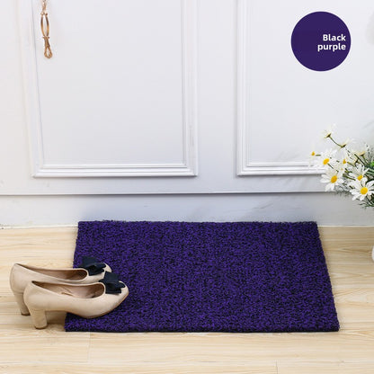 Thickened free-cut silk ring floor mat