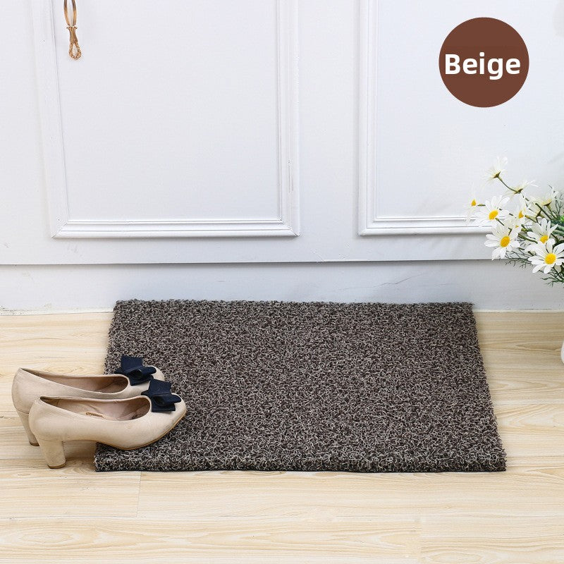 Thickened free-cut silk ring floor mat