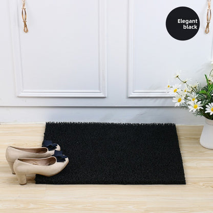 Thickened free-cut silk ring floor mat
