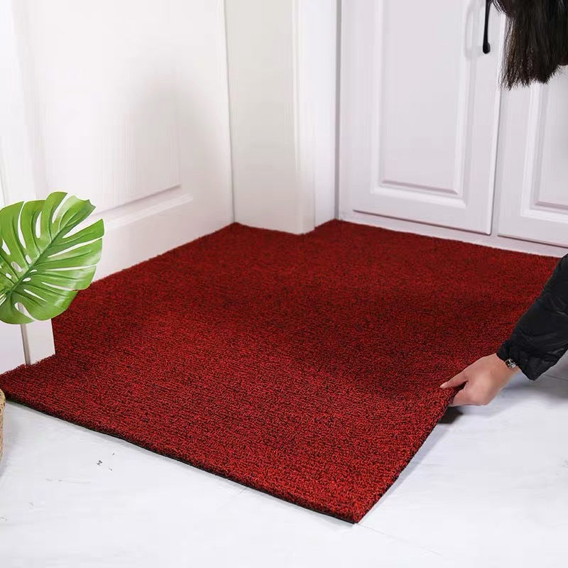 Thickened free-cut silk ring floor mat