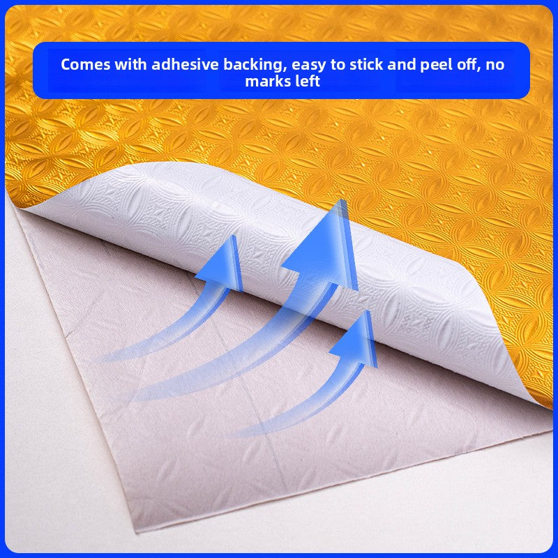 Thickened golden kitchen oil-proof stickers