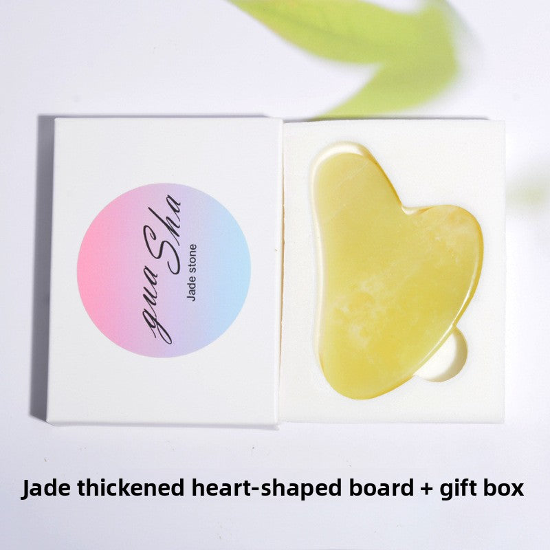 Thickened heart-shaped board gua sha board