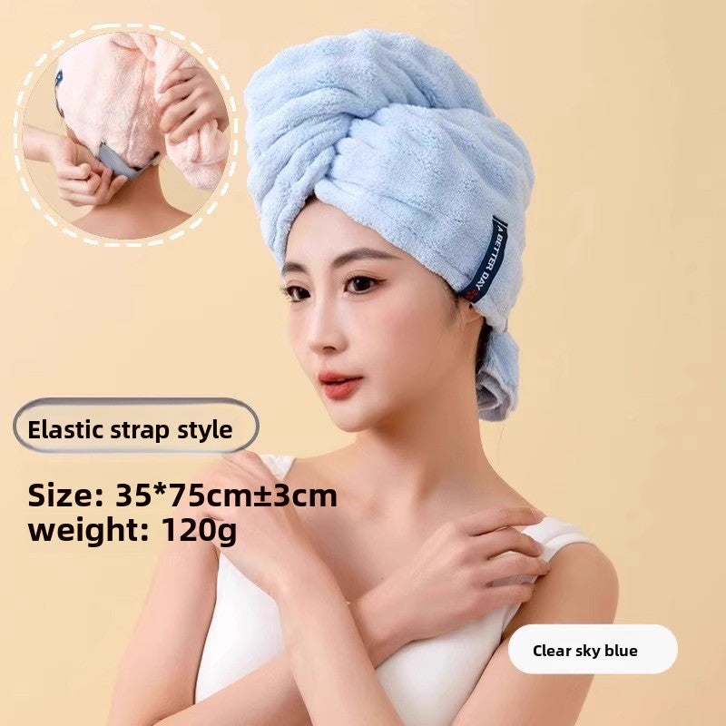 Thickened home hair drying cap