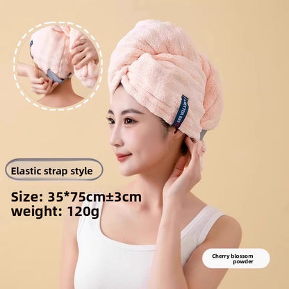 Thickened home hair drying cap