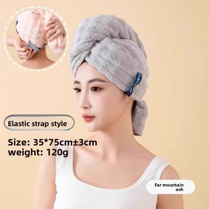 Thickened home hair drying cap