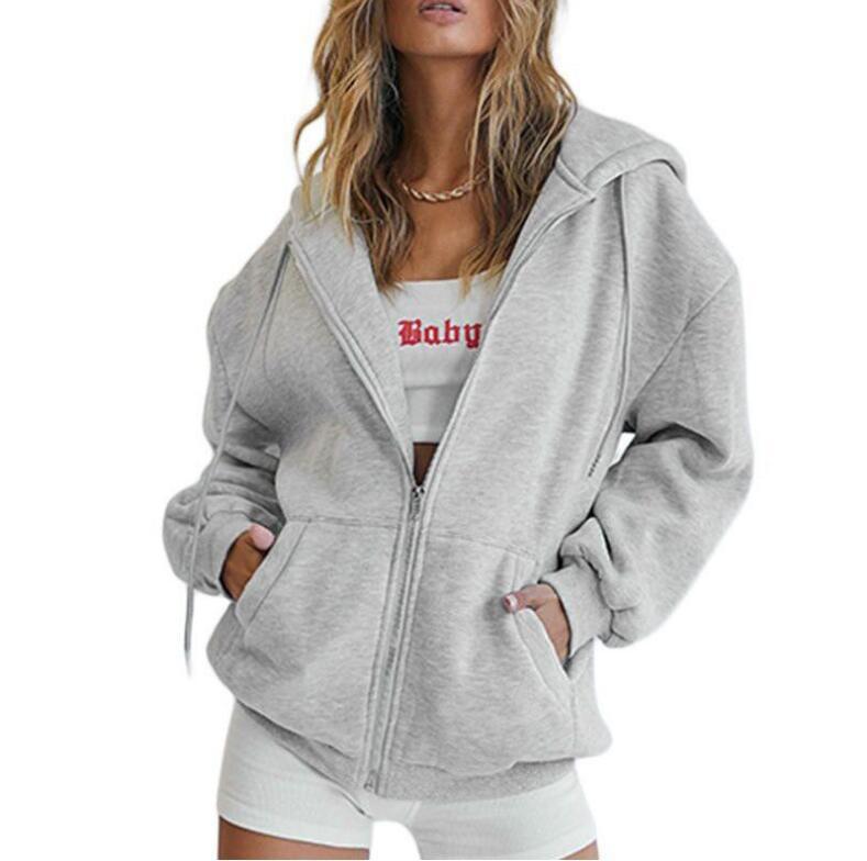 Thickened Hooded Zipper Sweatshirt