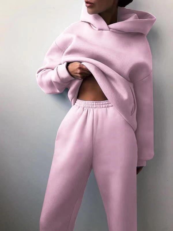 Thickened Long Sleeve Hoodie Set