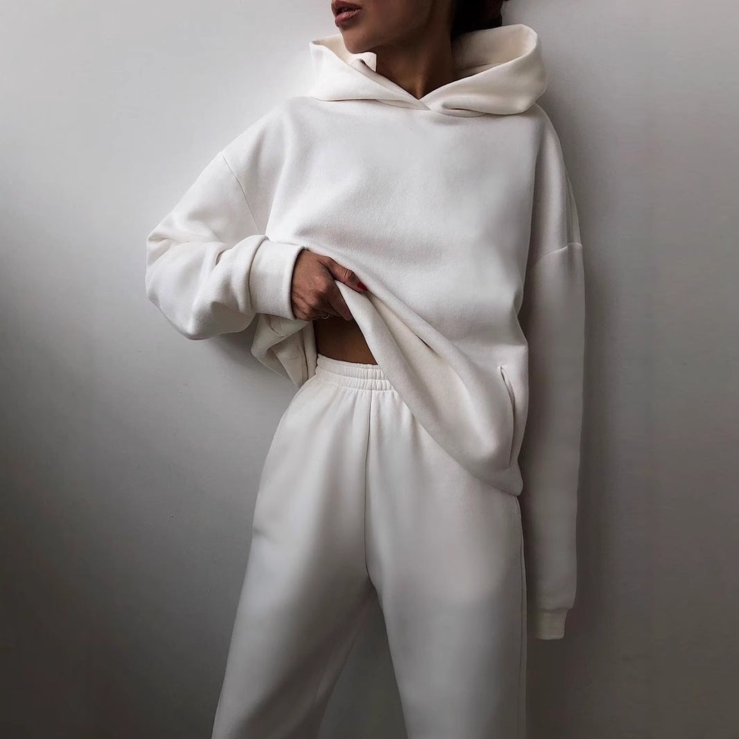 Thickened Long Sleeve Hoodie Set