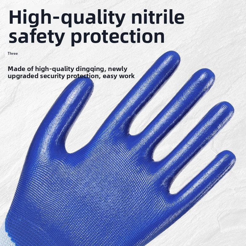 Thickened Nitrile Work Gloves