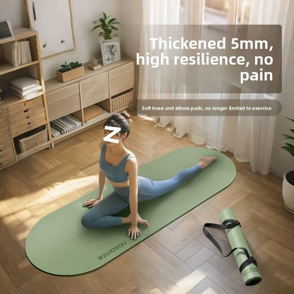 Thickened Non-Slip Oval Yoga Mat