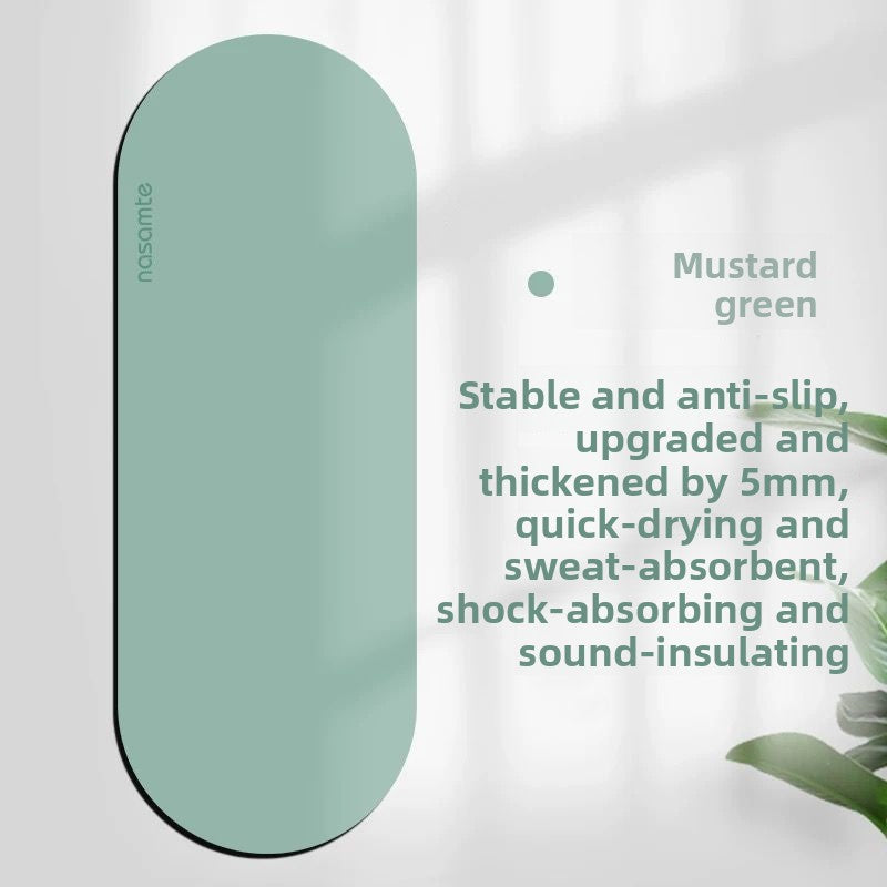 Thickened Non-Slip Oval Yoga Mat