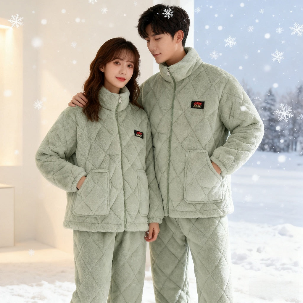 Thickened Pajamas for Men and Women