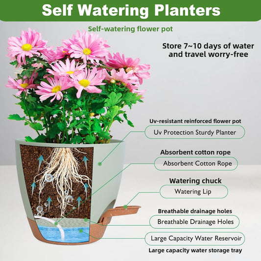Thickened plastic flower pot