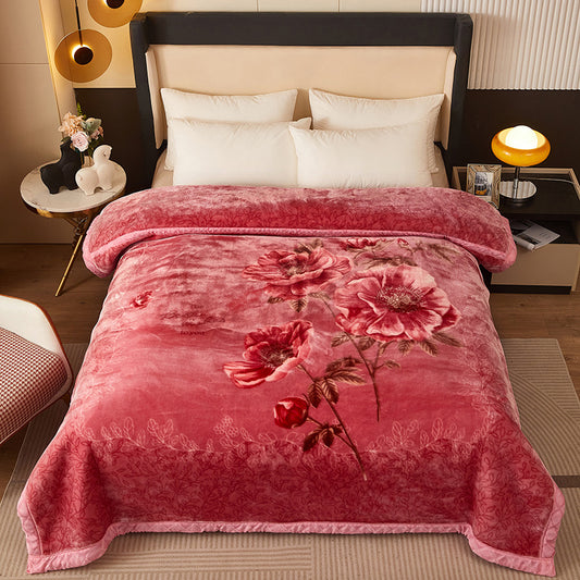 Thickened Raschel blanket