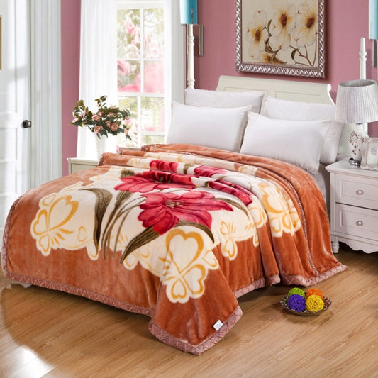 Thickened Raschel blanket