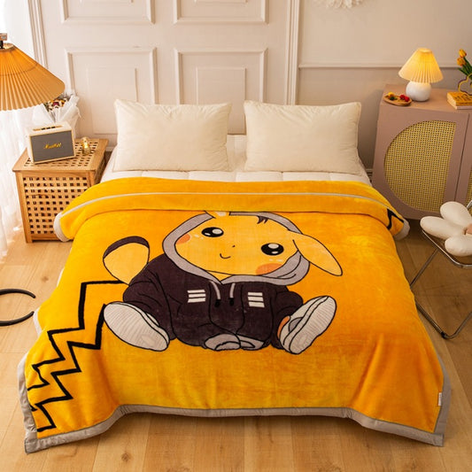 Thickened Raschel blanket