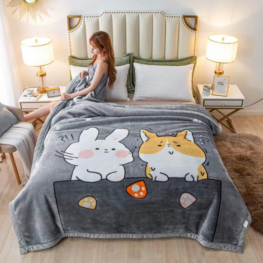 Thickened Raschel blanket