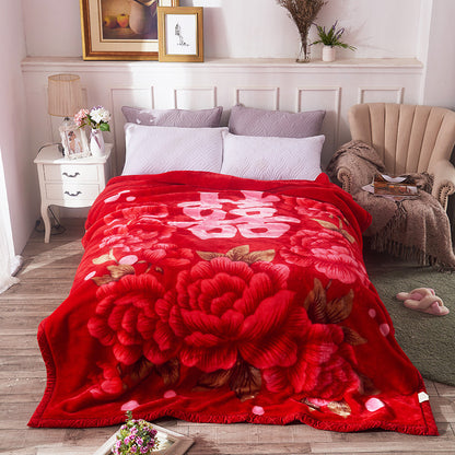 Thickened Raschel blanket