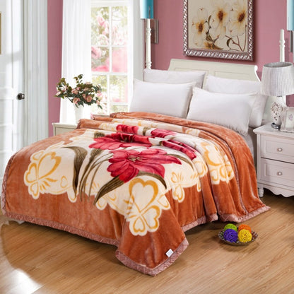 Thickened Raschel blanket