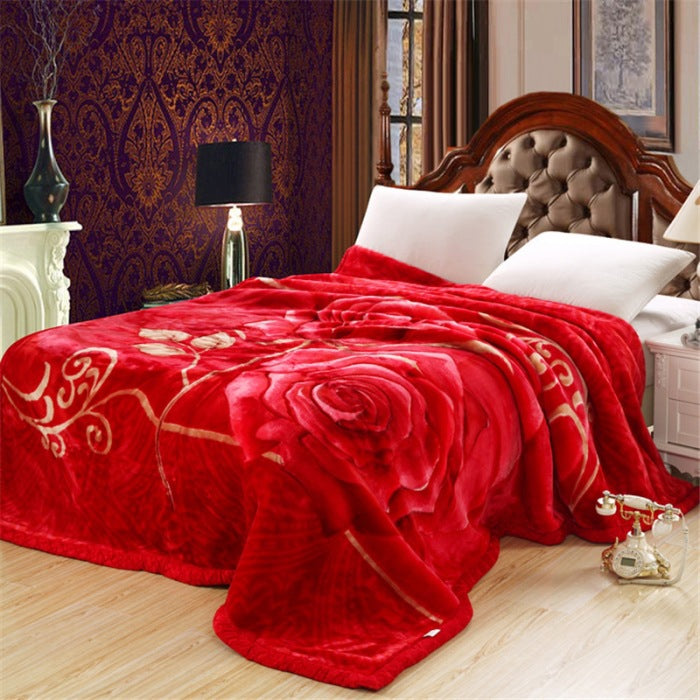 Thickened Raschel blanket