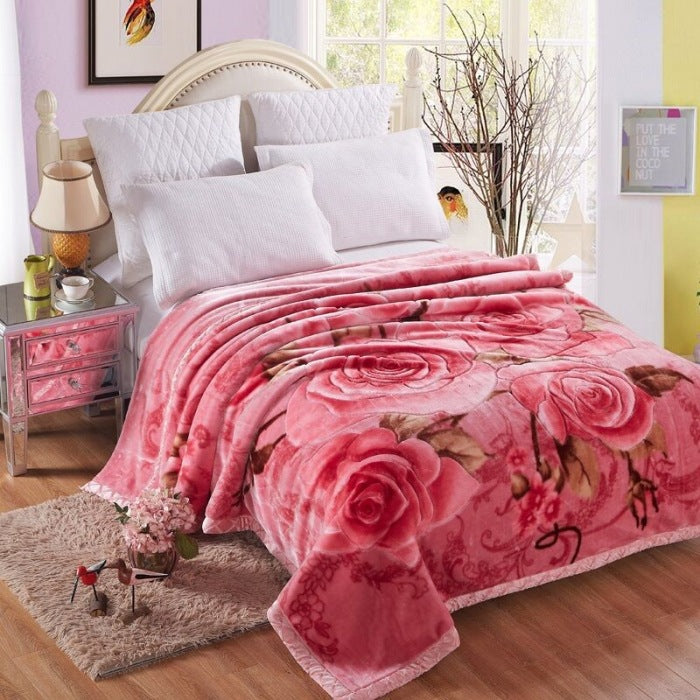 Thickened Raschel blanket