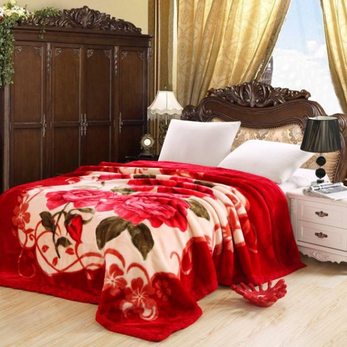 Thickened Raschel blanket